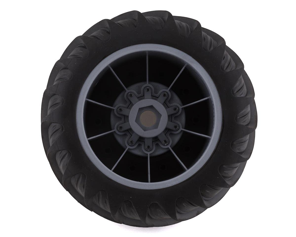 J-Concepts 30854099 Renegade Tires, Yellow Compound, Silver #3414S Wheels (2)