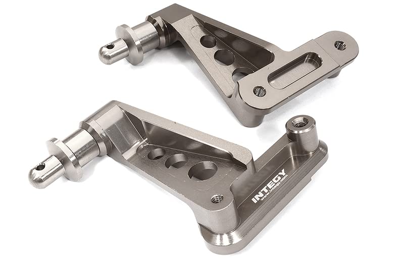 Integy C32427GREY Billet Mach R Body Mounts/Posts: SCX6 JLU Wrangler
