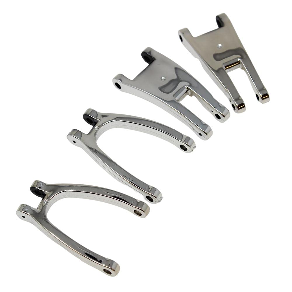Redcat Racing 14524 Front Upper and Lower Arms, Chrome (1set)