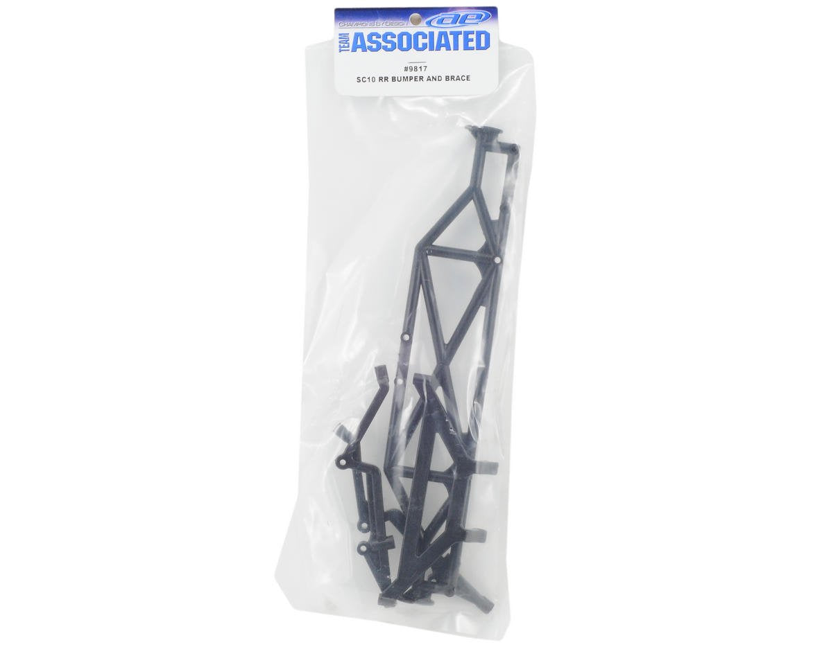 Team Associated 9817 Rear Bumper & Brace: SC10 2wd
