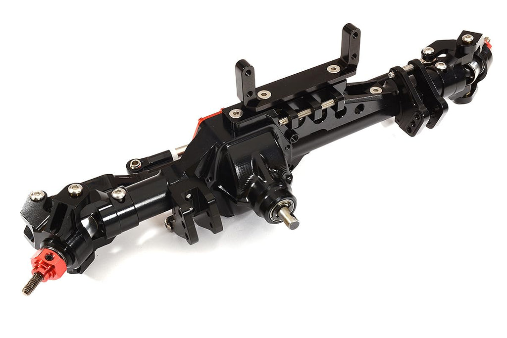 Integy C28763BLACK Complete Front Axle Assembly - AXI 1/10 Wraith 2.2