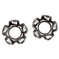 Duratrax DTX2826 Clip-Lock Wheel Face (Black Chrome) for Ripper 3.8"" Wheel (2)
