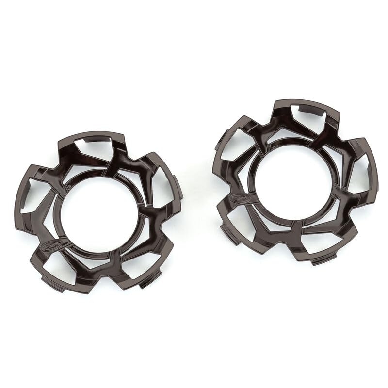 Duratrax DTX2826 Clip-Lock Wheel Face (Black Chrome) for Ripper 3.8"" Wheel (2)