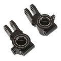 Hot Racing AON22M01 Aluminum Rear Axle Carriers HD Bearings Black
