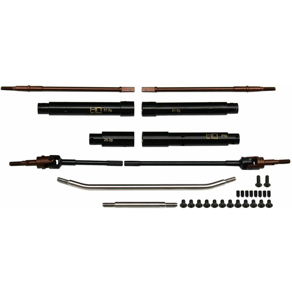 Hot Racing SCXP12HW01 20mm Wide Brass Axle Tube Set: PRO