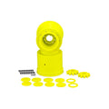 J-Concepts 3423Y Aggressor Tire, Whl, Yllw w/intrchngble hubs (2)