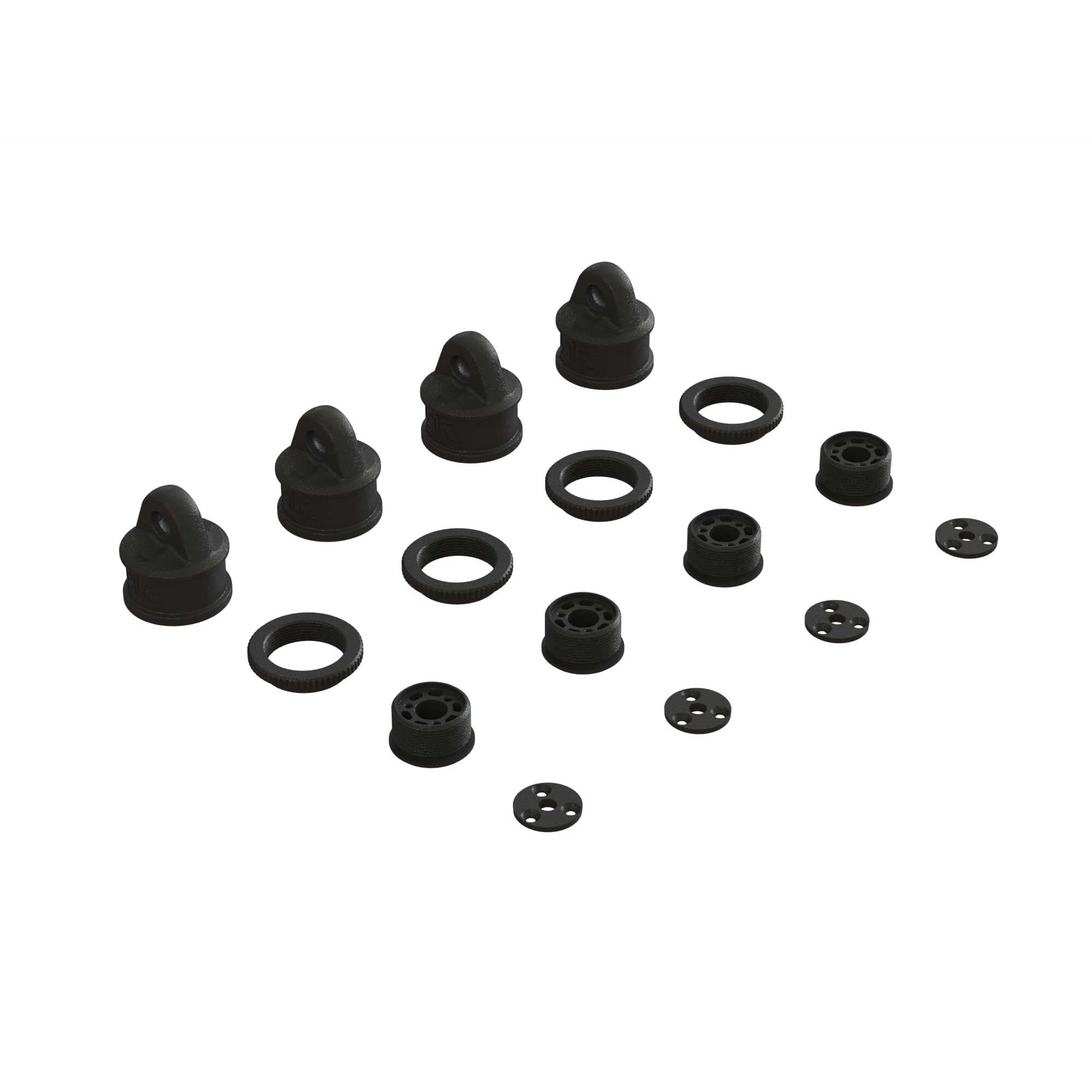 Arrma 330568 Shock Cap, Collar & Cartridge Set