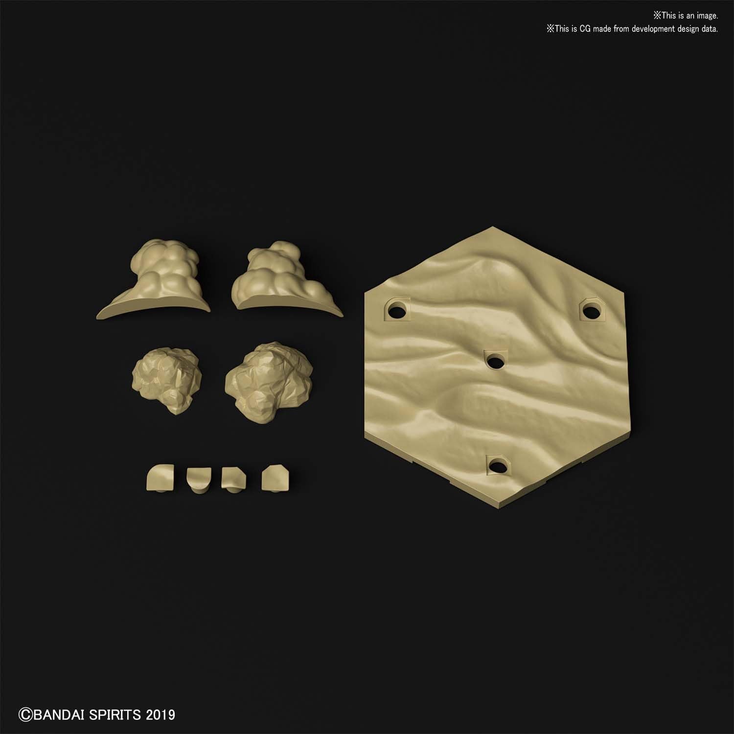 Bandai 5059535 #02 Customize Scene Base (Desert Version) "30 MM"