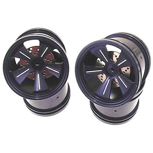 Hot Racing MLT40506 Blue Aluminum 5 Spoke Wheels (4) - Losi Mini Lst