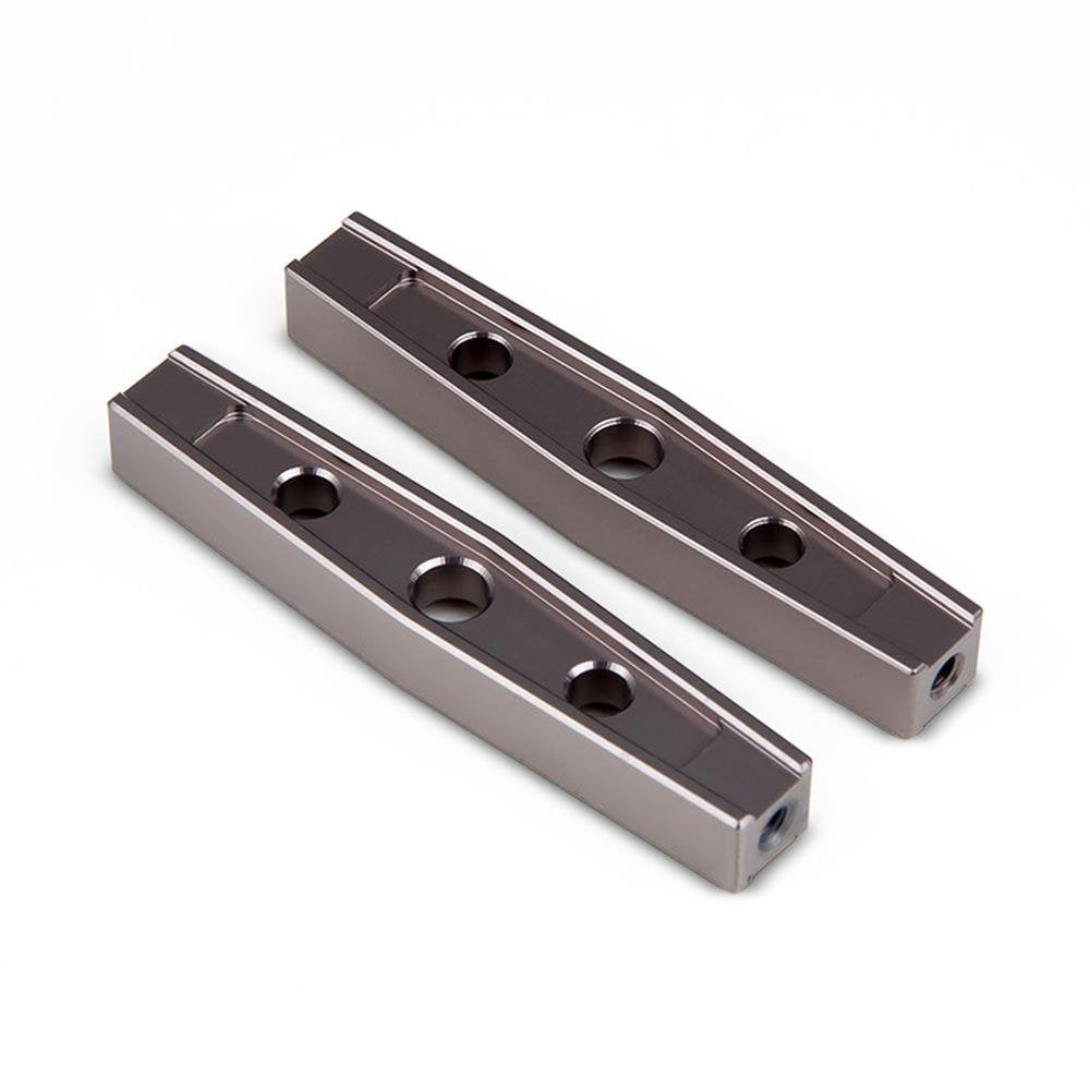 Gmade 30024 GS01 Machined M3 54mm Upper Link (2) (Titanium Gray)