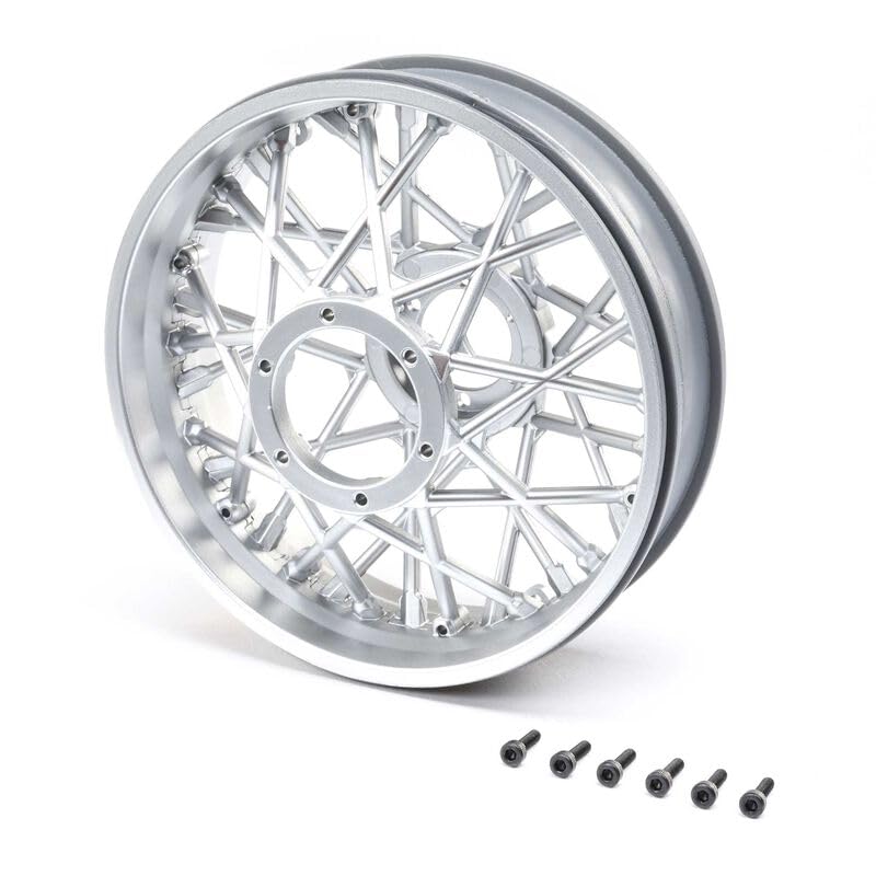 Losi LOS46003 Rear Wheel Set, Satin Chrome: PM-MX