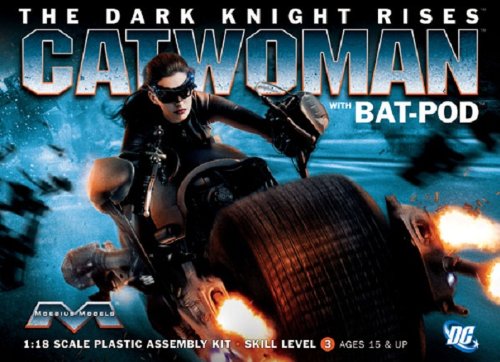 Moebius 938 Catwoman w/Bat-Pod Model Kit
