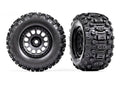 Traxxas 7876 XRT Race Black Wheels Sledgehammer Tires Glued (2) X-Maxx