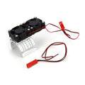 Integy C23139Silver Super Motor Heatsink / Twin Fan, 540/550