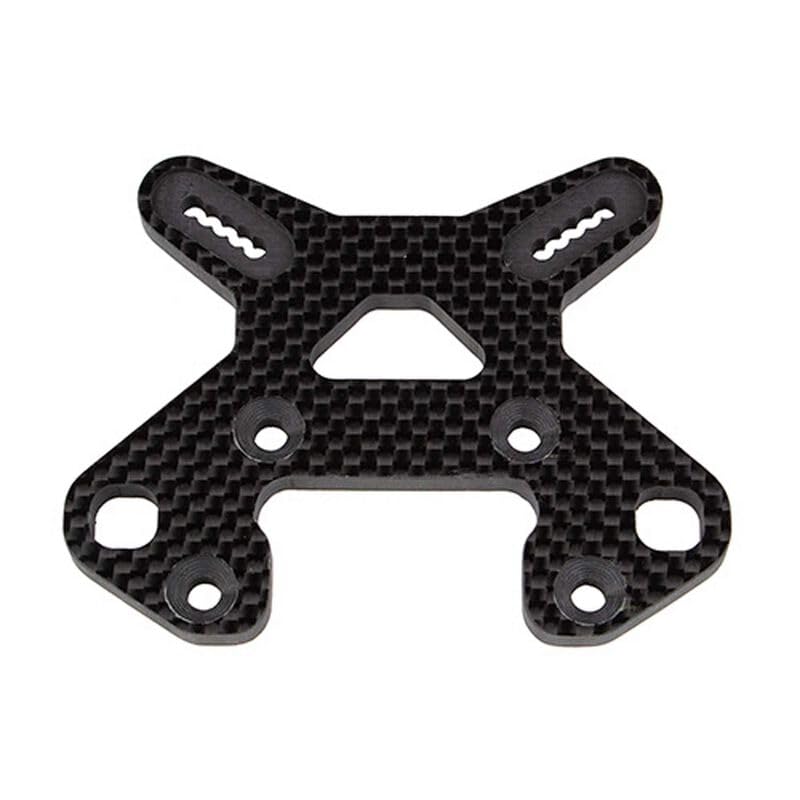 Team Associated 81503 RC8B4 FT Front Shock Tower, Carbon Fiber