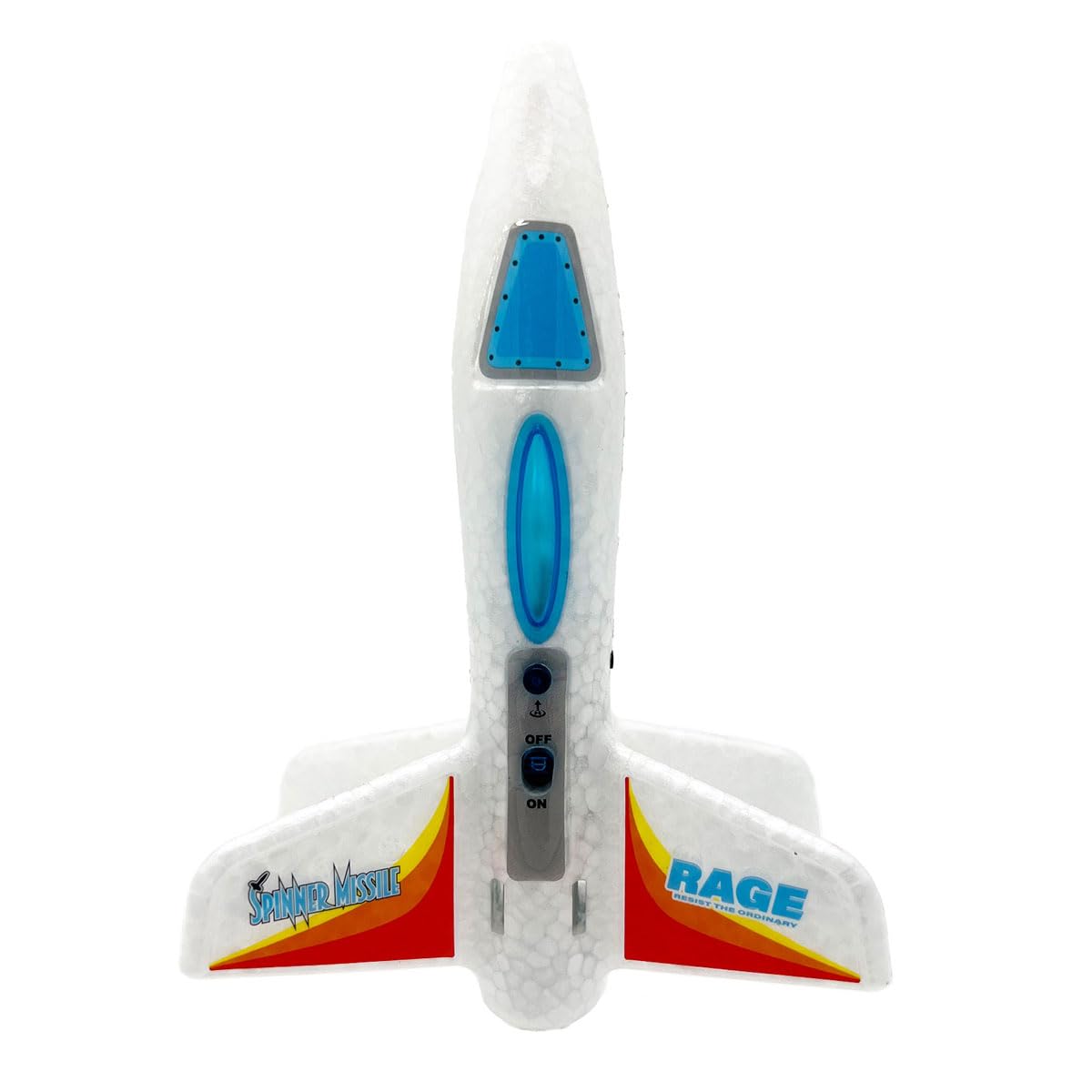 Rage R/C RGR4130W Spinner Missile - White Electric Free-Flight Rocket