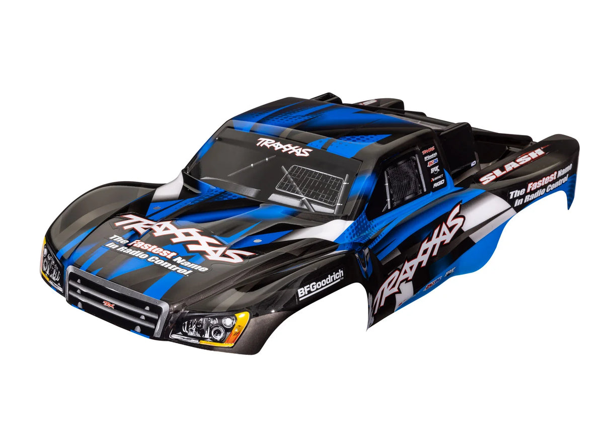 Traxxas 5851X Slash 2WD Blue Body VXL 4X4 Painted Decals Applied