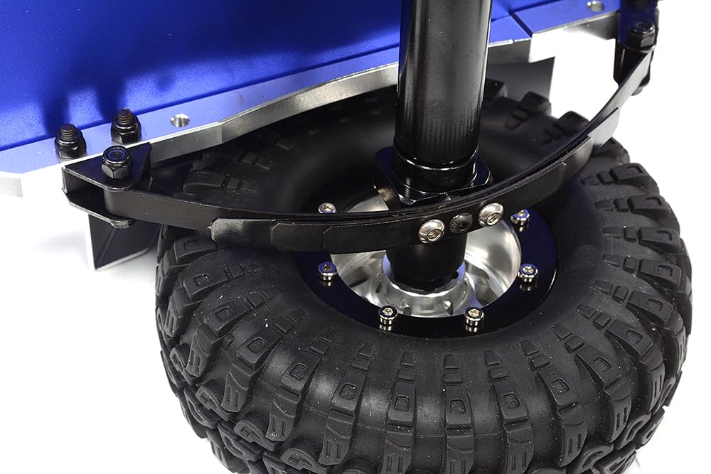 Integy C25800BLUE Leaf Spring 1/10 Size Utility Box Trailer Blue