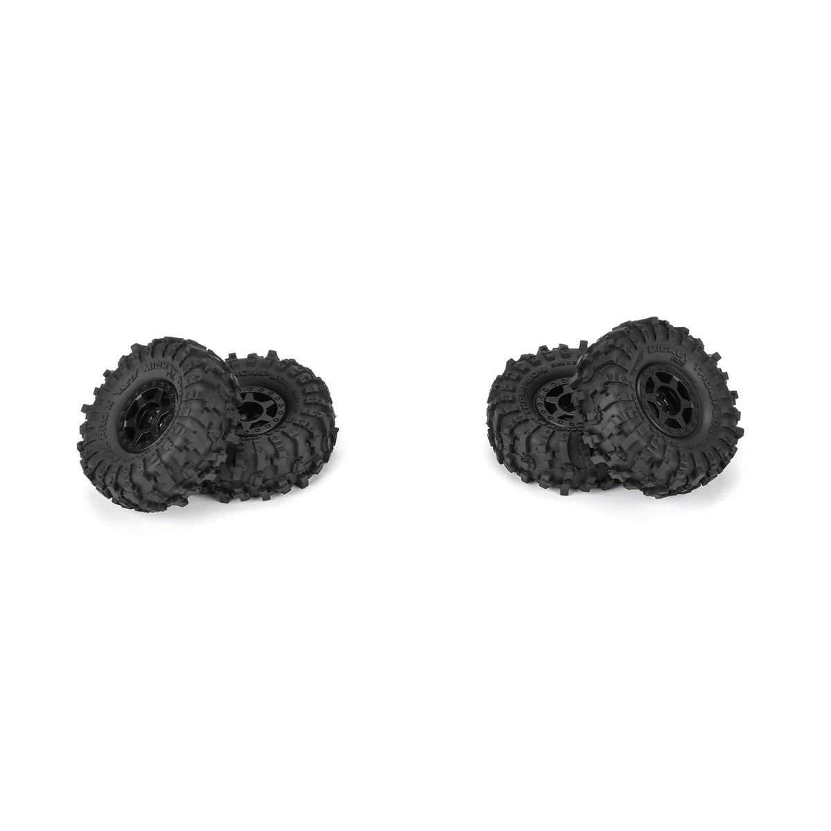 Pro-Line 1021510 1/24 Mickey Thompson Baja Pro X F/R 1.0" MTD Tires 7mm Black Holcomb (4)