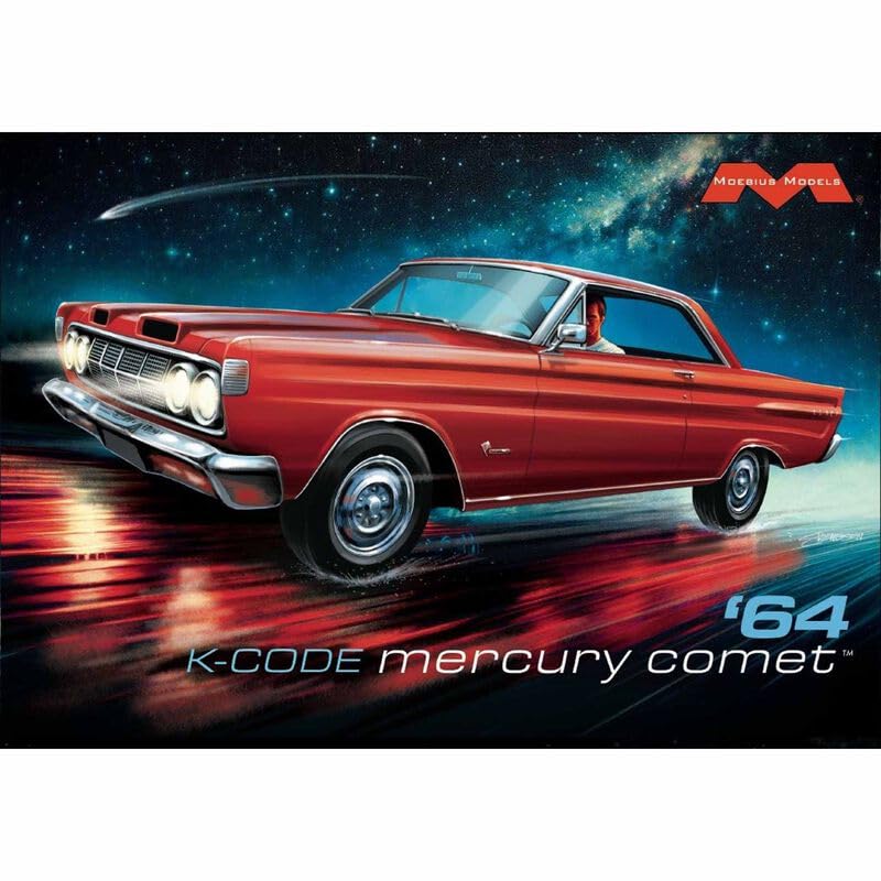 Moebius Models 2750 1/25 1964 K-Code Mercury Comet Model Kit Skill 3
