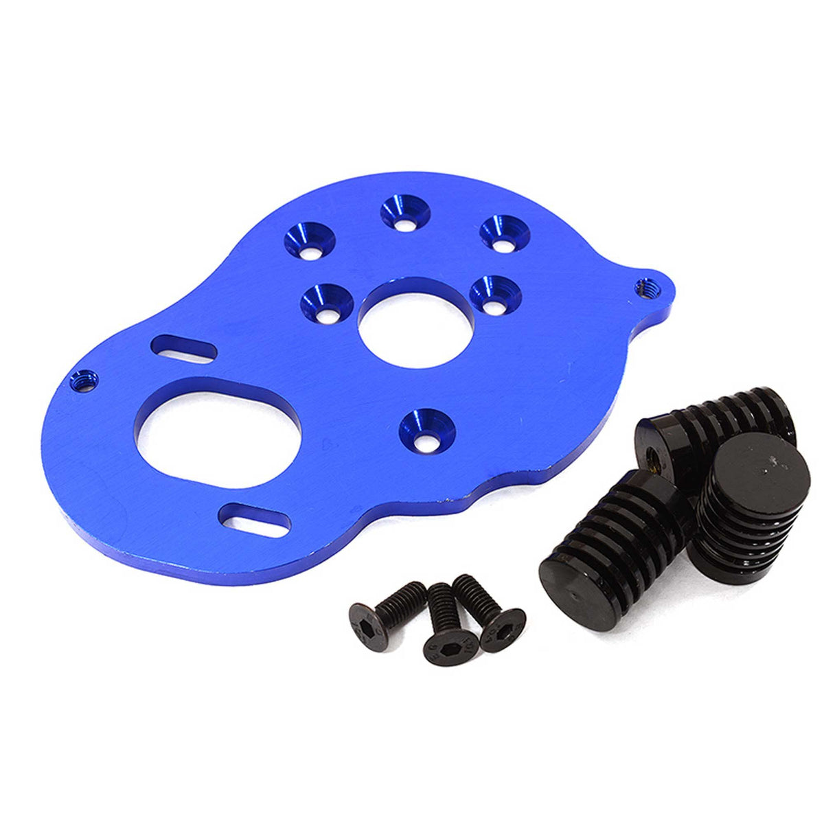 Integy C29125BLUE Motor Plate w/ Heatsinks for 1/10 Enduro Sendero