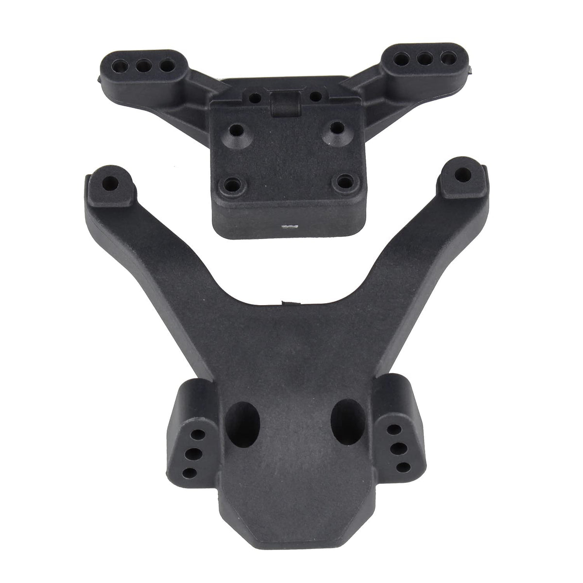 Team Associated 91875 RC10B6 FT Top Plate and Ballstud Mount, carbon