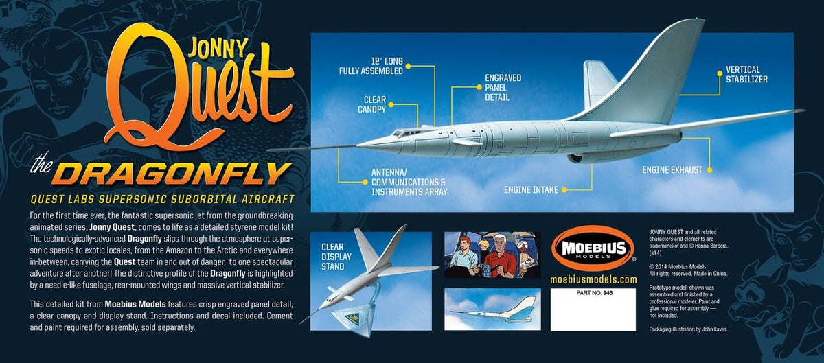 Moebius Models 946 Jonny Quest Dragonfly