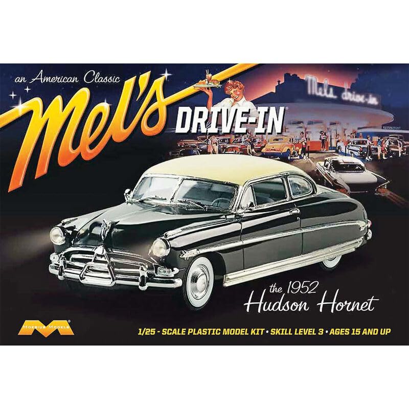Moebius Models 1216 1/25 1952 Hudson Hornet Mel's Drive-In Model Kit