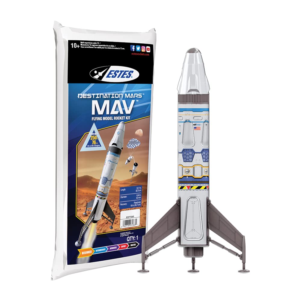 Estes 7283 Destination Mars MAV Rocket Kit Beginner Model Rocket