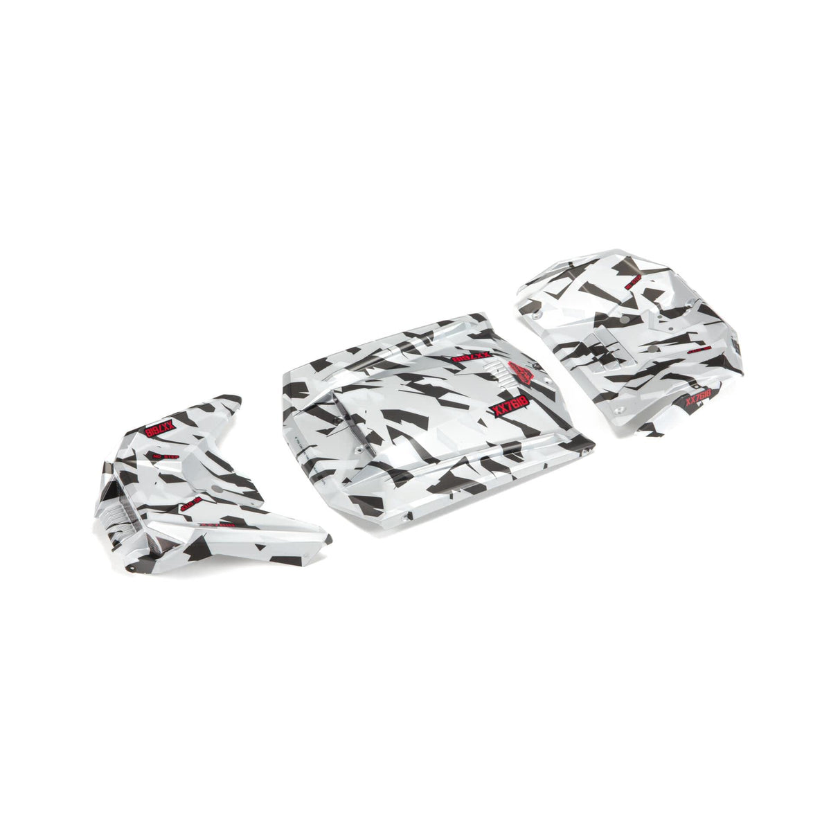 Arrma 411022 Fireteam Exterior Body Panels Painted White Camo