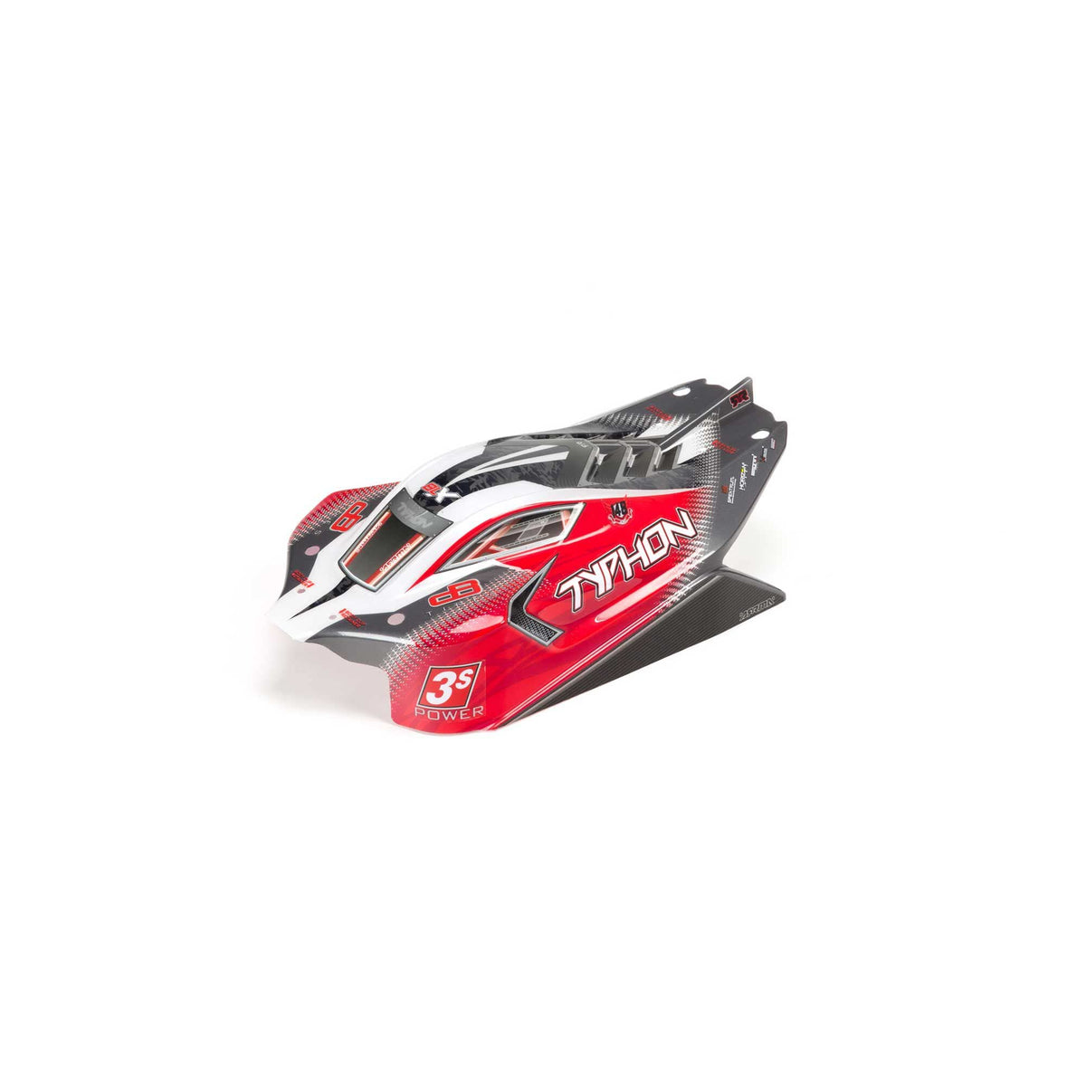 Arrma 402274 Typhon 4x4 Blx Painted Decaled Body Red