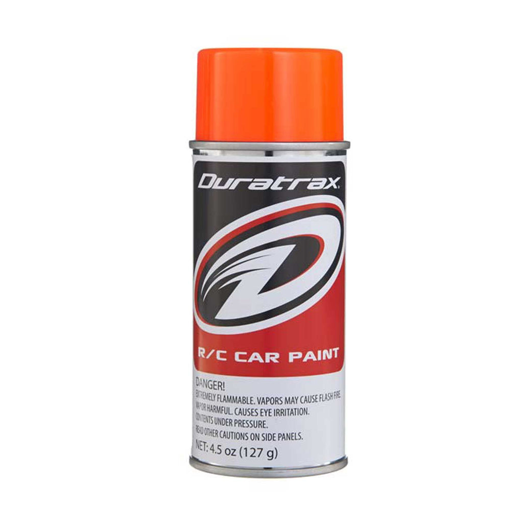 DuraTrax PC278 Polycarb RC Spray Paint, Fluorescent Orange 4.5 oz