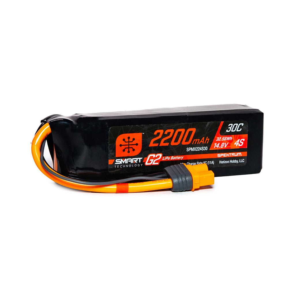 Spektrum SPMX224S30 2200mAh 4S 14.8V Smart G2 LiPo 30C; IC3