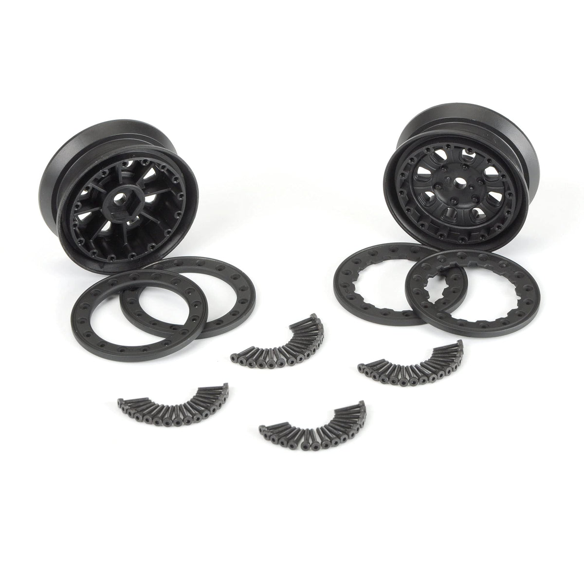 Pro-Line 274715 Denali 1.9 BeadLoc 8 Spoke Fr/Rear Wheels(2)