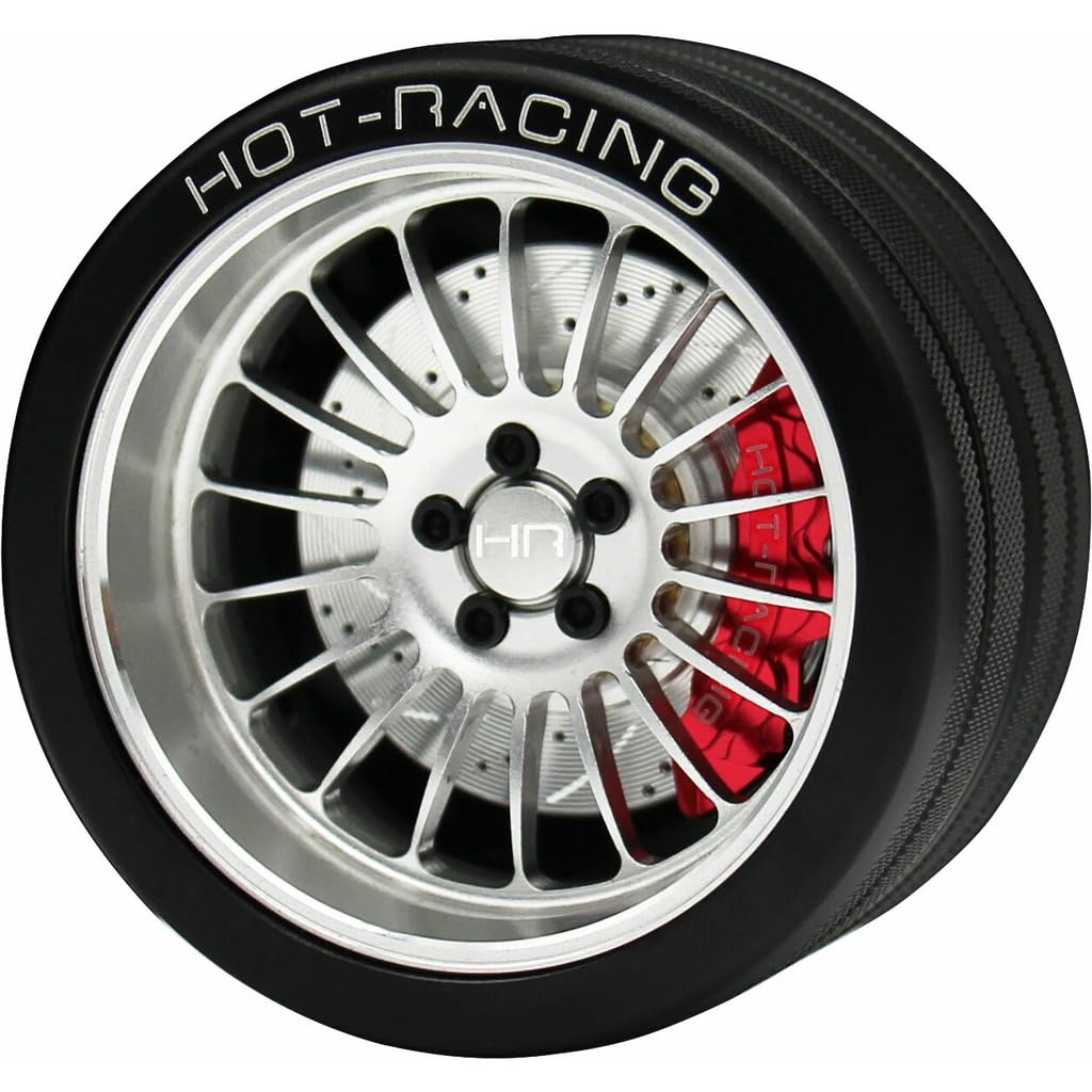 Hot Racing SW49ET08 Silver 18 Spoke 6061 Steering Wheel NB4