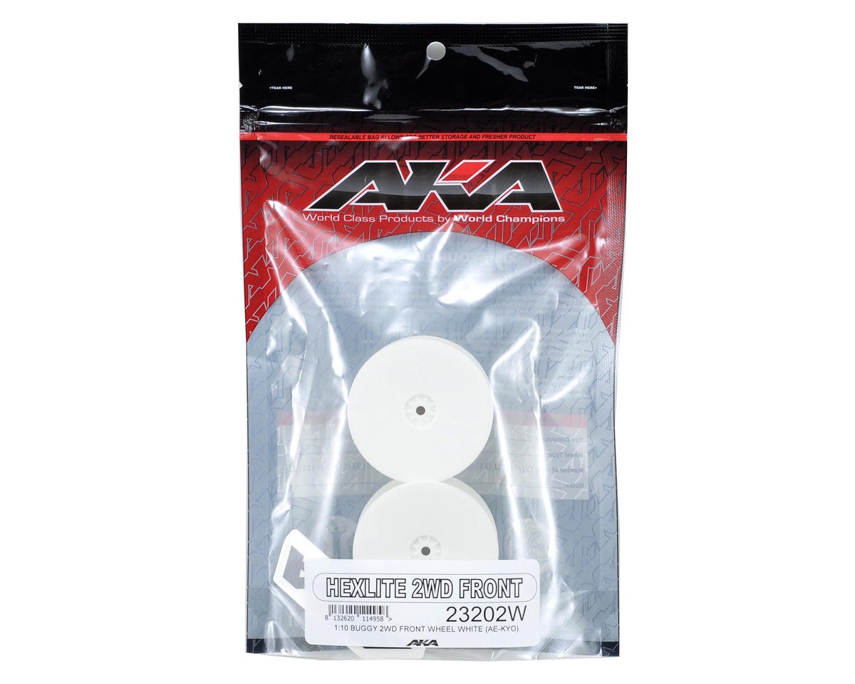 AKA 23202W 1/10 Buggy 2WD FR Wheel White W/12mm Hex(2):AE-KYO