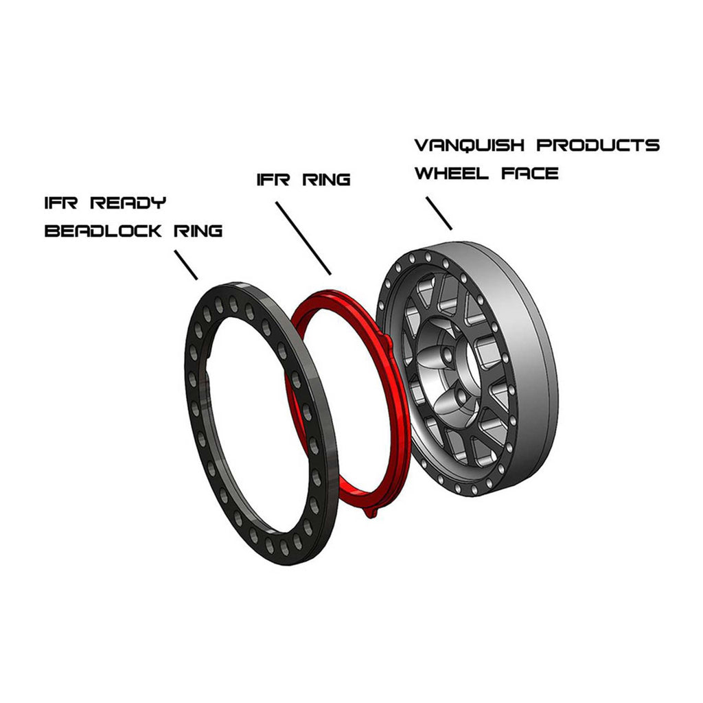 Vanquish Products 5404 1.9 IFR Original Beadlock Blue