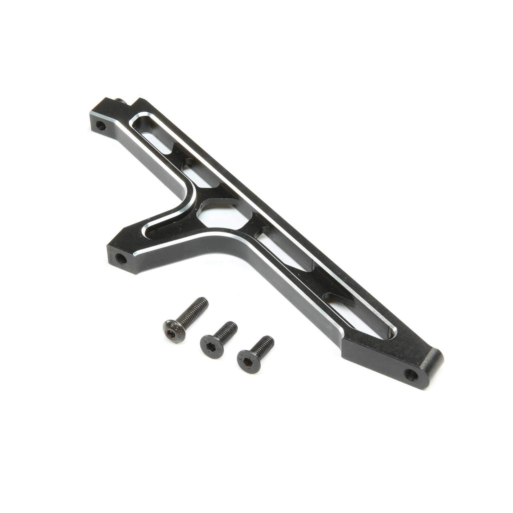 Losi LOS351016 Chassis Brace, Front, Aluminum, Black: DBXL-E 2.0
