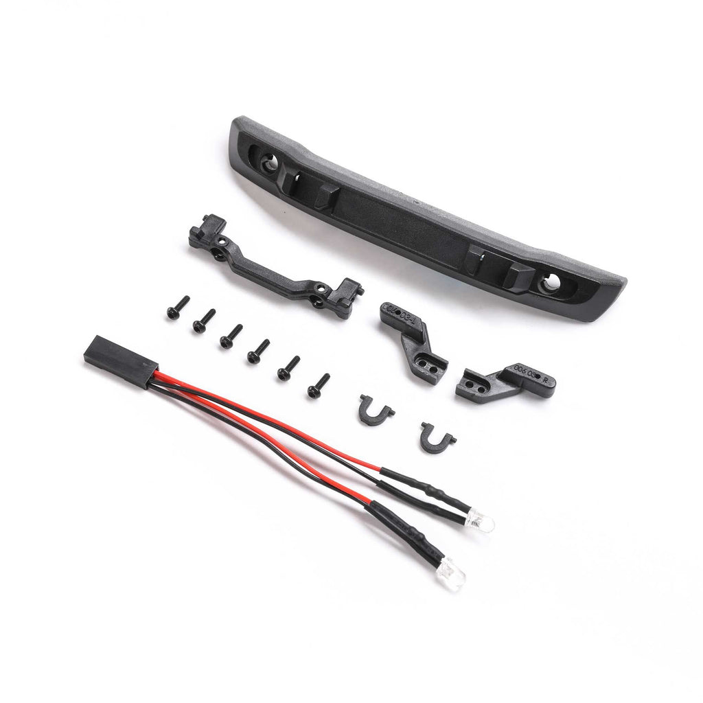 Axial AXI200010 Front Bumper w/LED: SCX24 Bronco