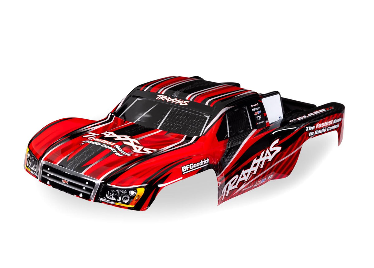Traxxas 7027-RED Pre-Painted Body, Red: 1/16 Slash 4X4