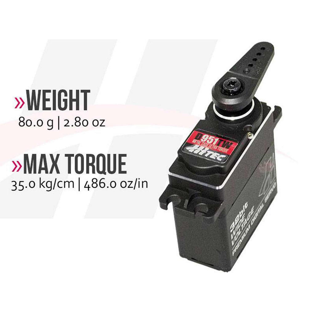 Hi-Tec  36951 D-951TW 32-Bit, Ultra Torque, Titanium Gear Servo