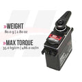Hi-Tec  36951 D-951TW 32-Bit, Ultra Torque, Titanium Gear Servo