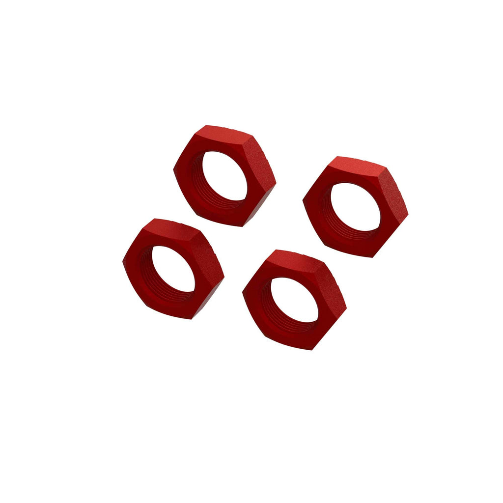 Arrma 310929 Aluminum Wheel Nut 24mm (Red) (4)