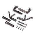 Losi LOS-1896 Header Set, Black Chrome: 22S Sprint
