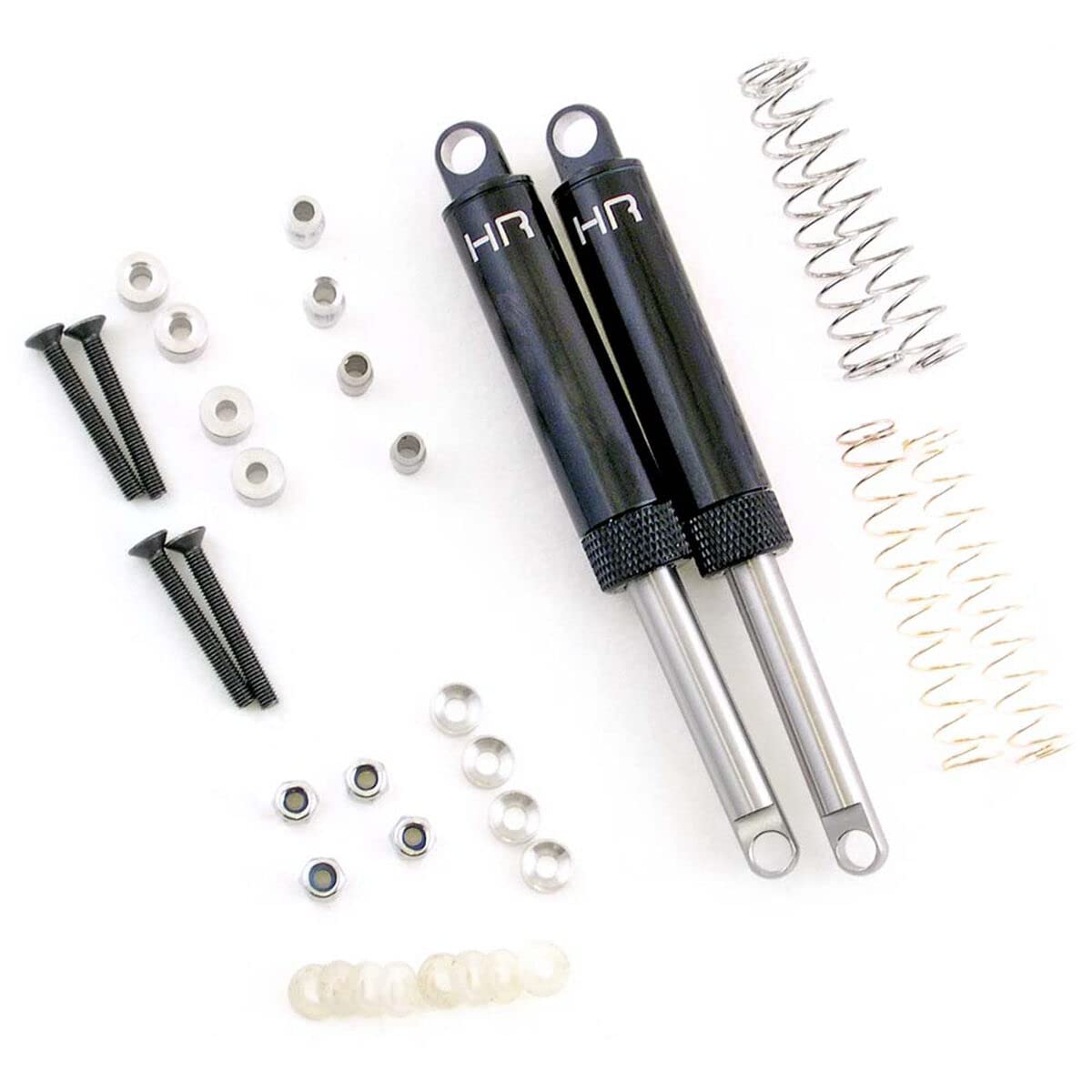 Hot Racing TD100T01 Black Internal Spring Air Shocks 100mm: Axial SCX10