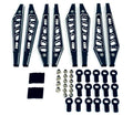 CEN Racing CKD0380 KAOS Suspension Linkage Set for F250 chassis, black anodiz