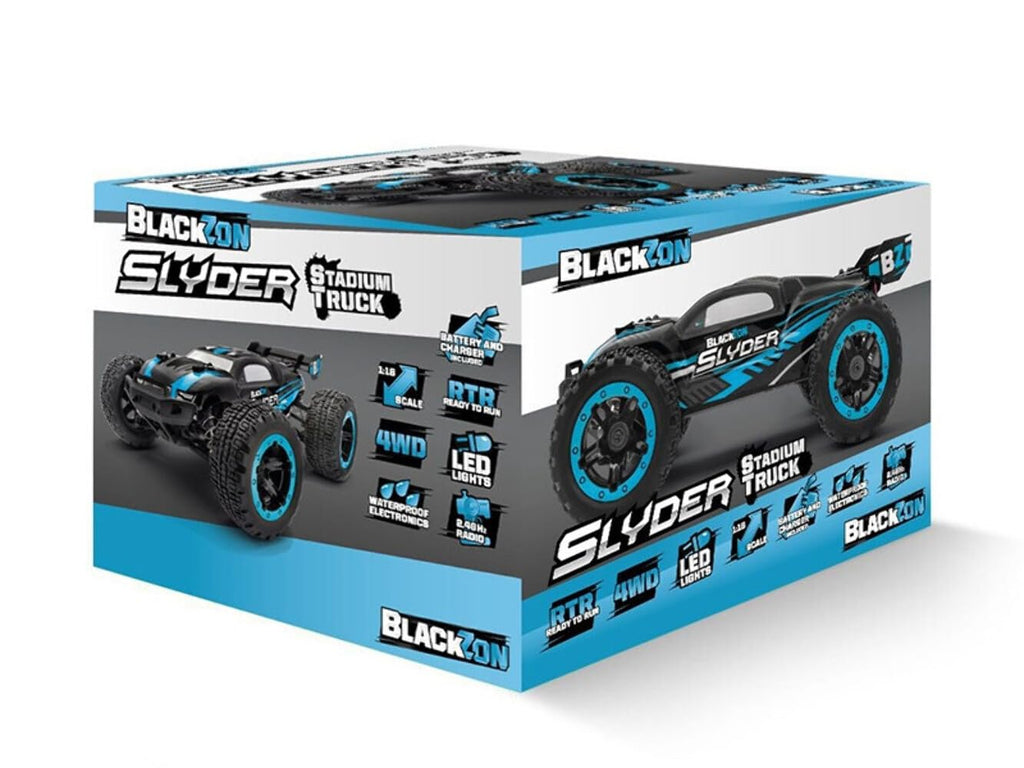 BlackZon 540105 Slyder ST 1/16 4WD Electric Stadium Truck - Blue