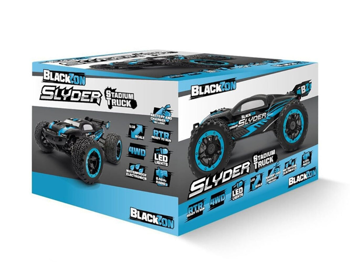 BlackZon 540105 Slyder ST 1/16 4WD Electric Stadium Truck - Blue