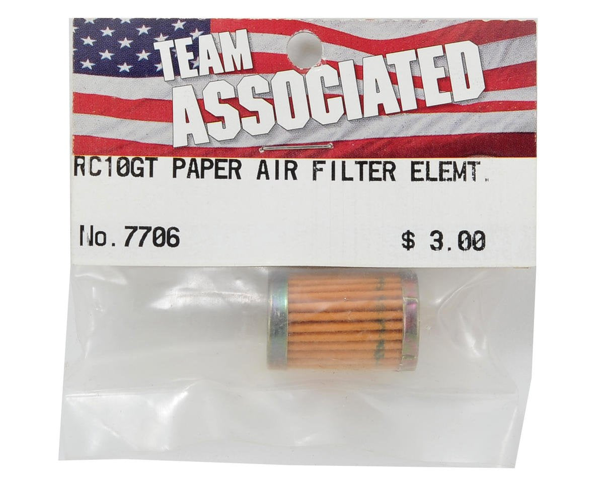 Team Associated 7706 Paper Air Filter Element RC10GT Nitro-Powered Racing Trucks