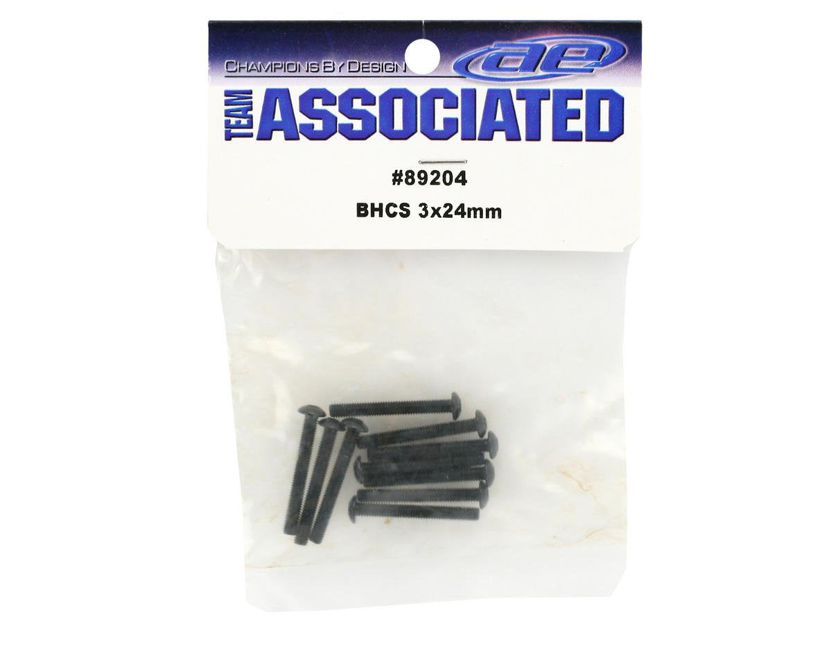 Team Associated 89204 Button Head Cap Screw 3x24mm (10)